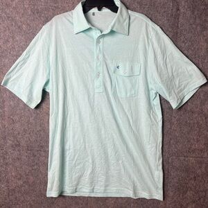 Criquet Polo Shirt Mens Medium Blue Casual Golf Rugby Lightweight Shirt